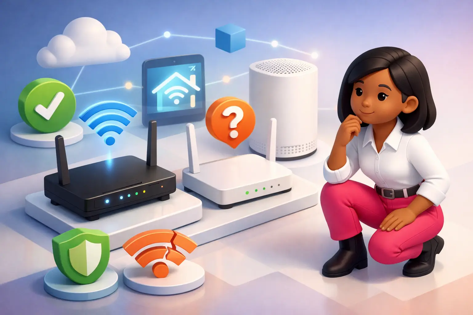 Whether the free routers supplied with broadband deals perform well