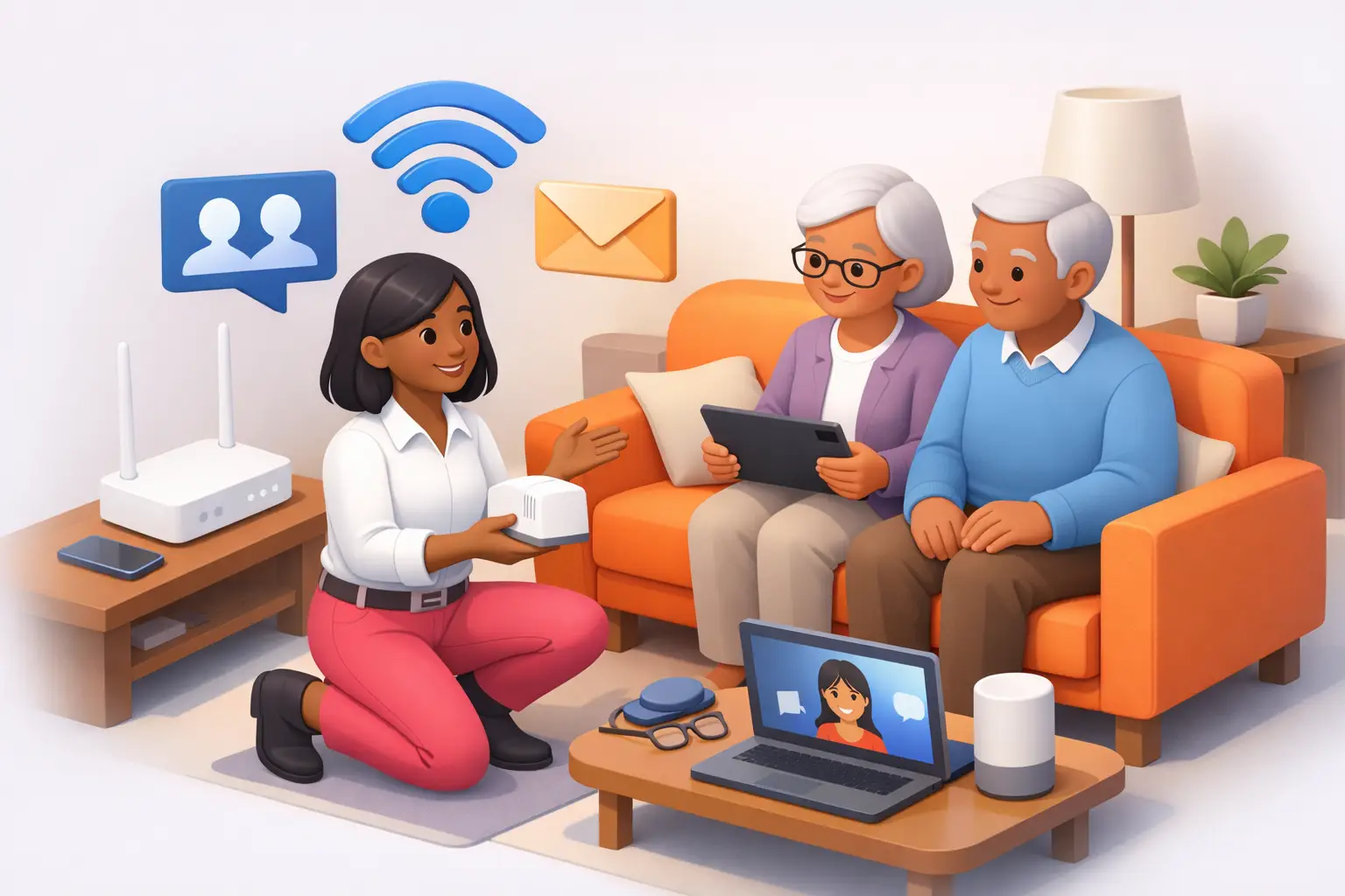 Simple, easy broadband for elderly relatives