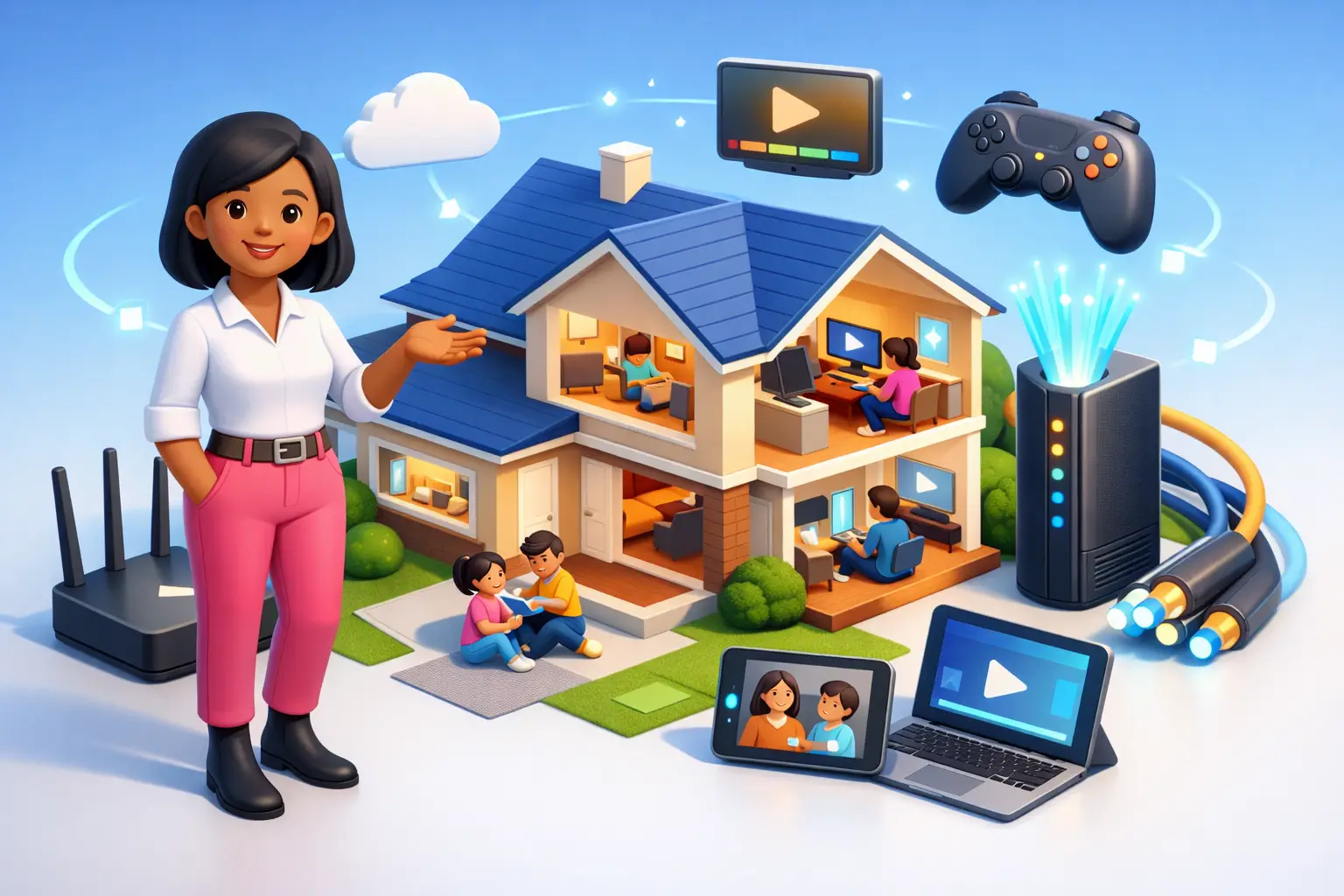Choosing the Best Broadband for Large Households