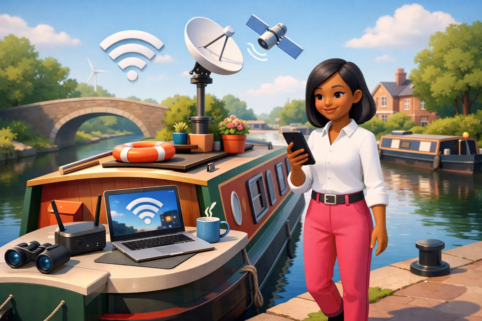 Broadband for a Narrowboat or Canal Boat UK