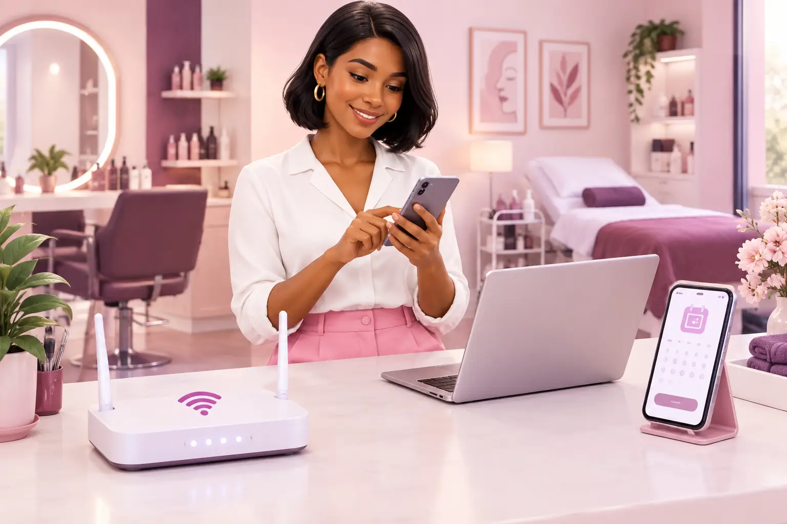 Broadband for a Salon or Clinic That Books Online