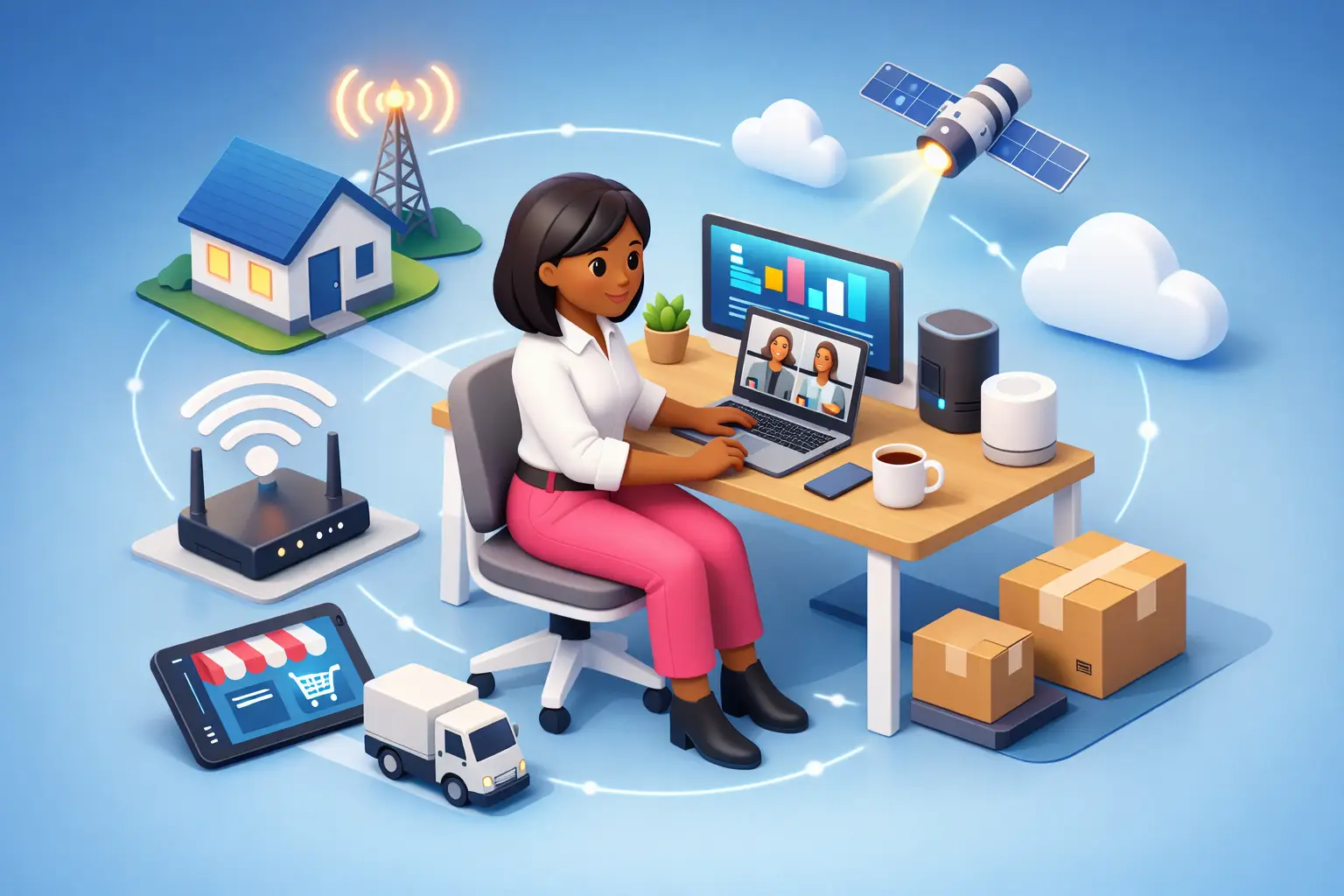 Broadband for Small Business Working From Home