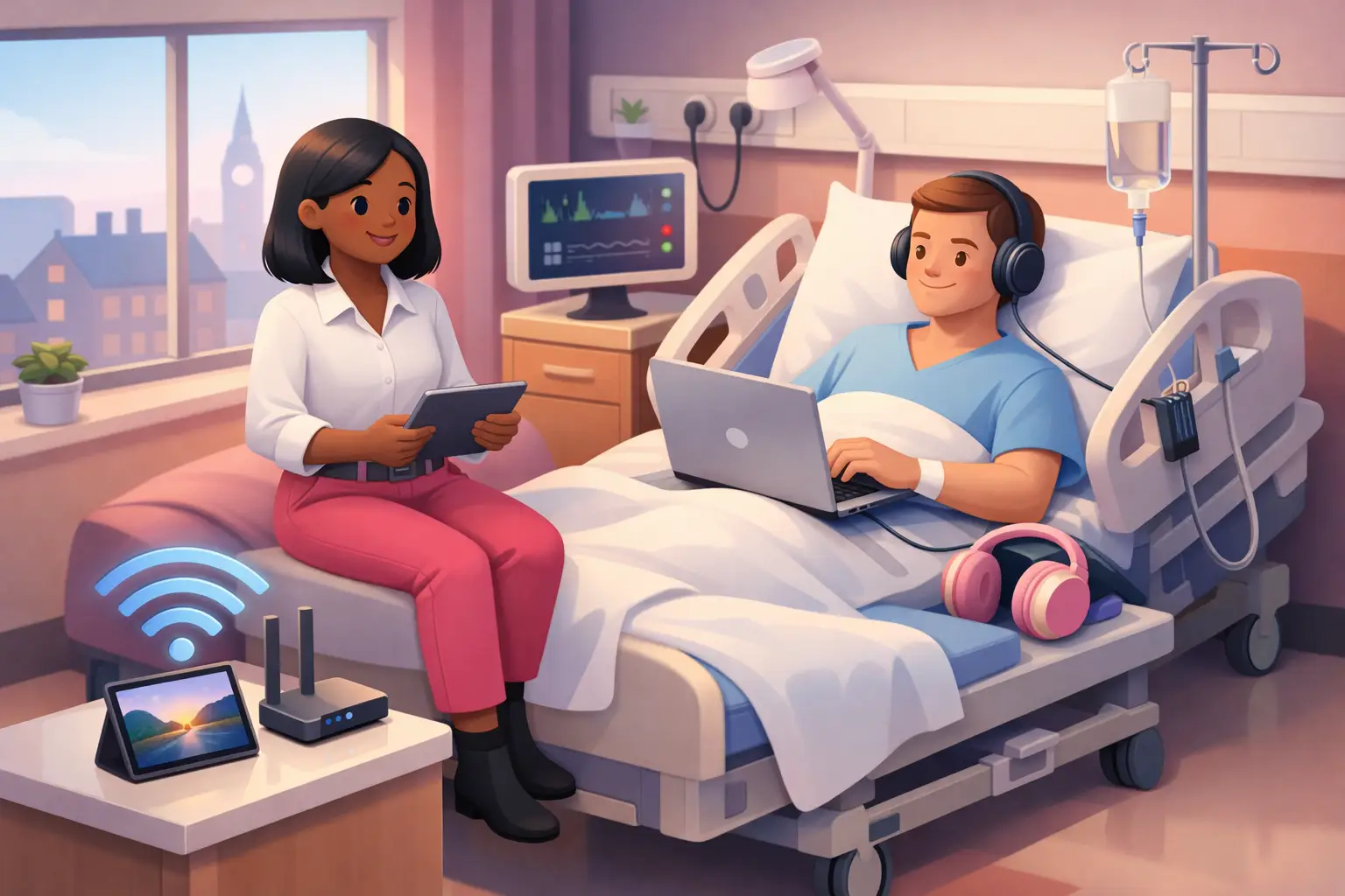 Broadband Support During a Long Hospital Stay UK