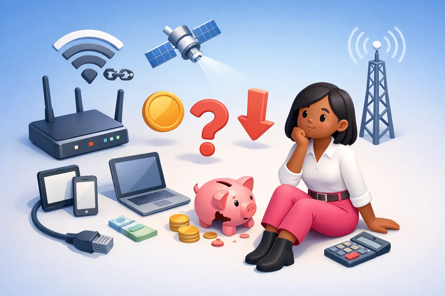 Help and options for households struggling to afford broadband