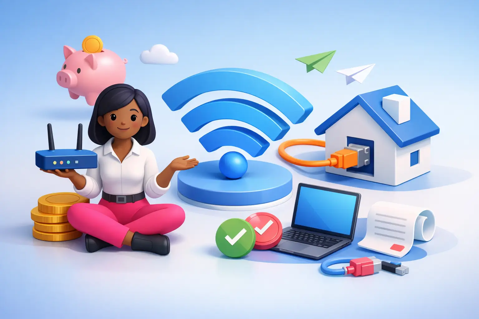 Cheap broadband with no setup fee