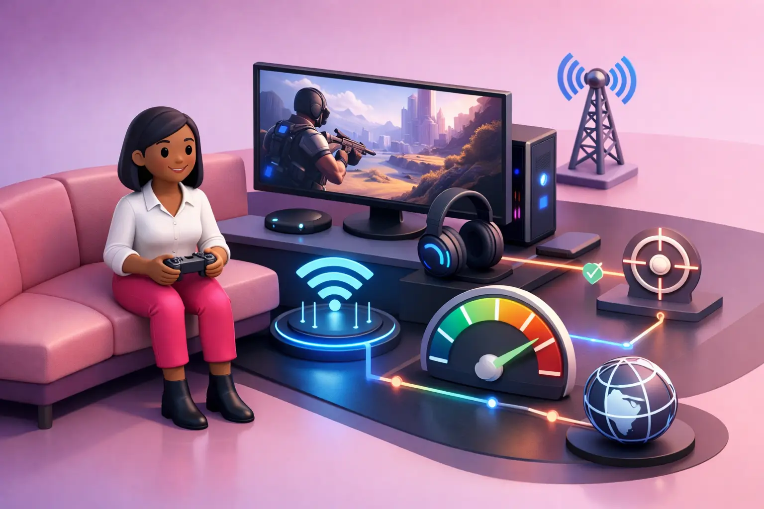 Gaming broadband, low latency and ping explained
