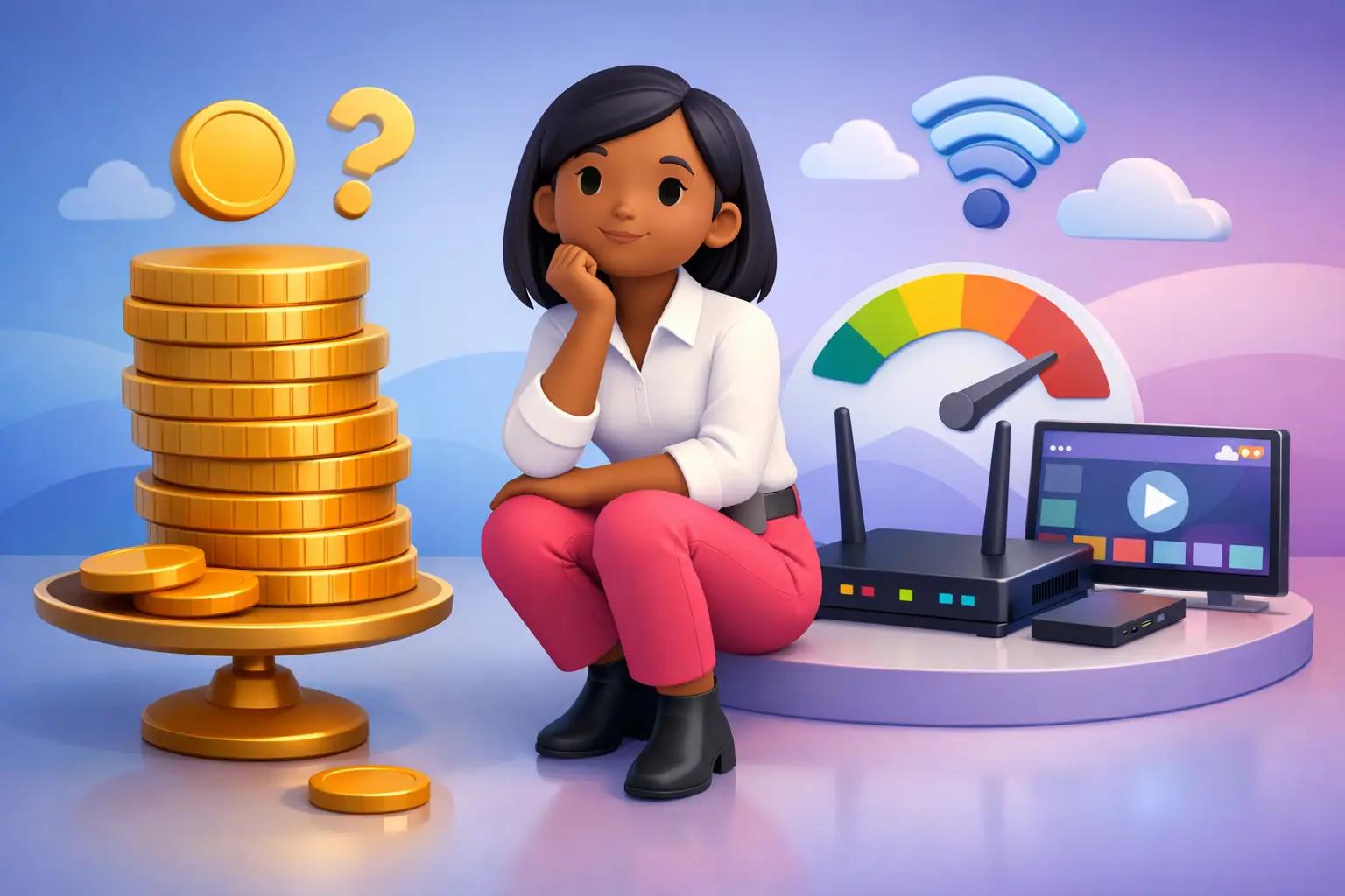 Whether fifty pounds a month is a lot to pay for broadband