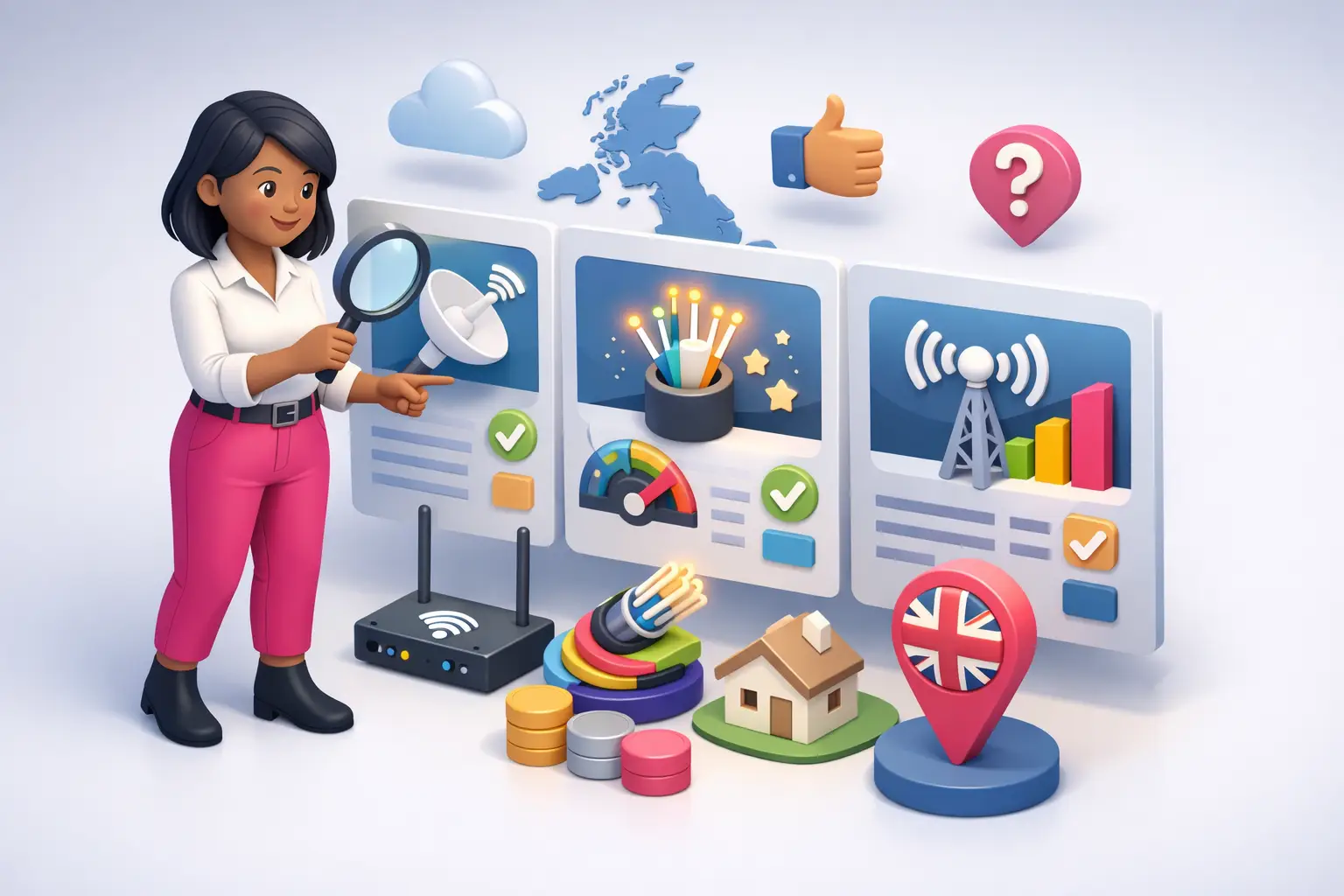Comparing the major UK broadband comparison services