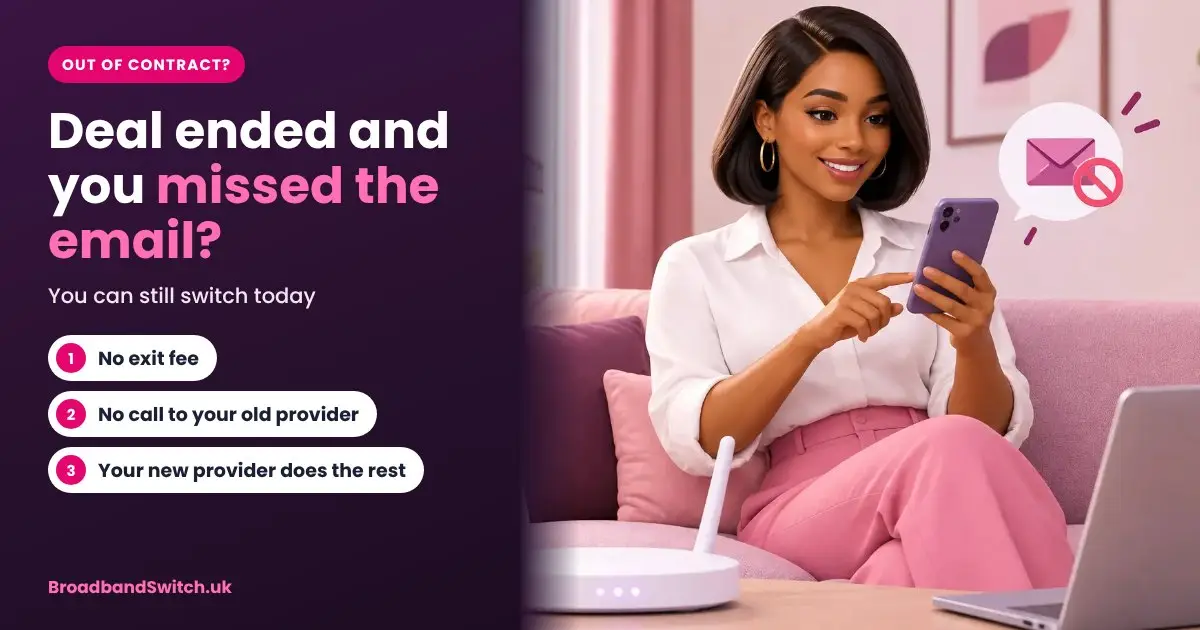 Out of contract and missed the email