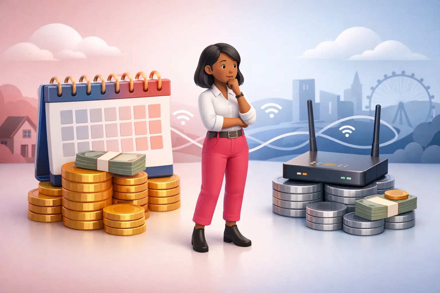 Paying for Broadband Annually Versus Monthly UK