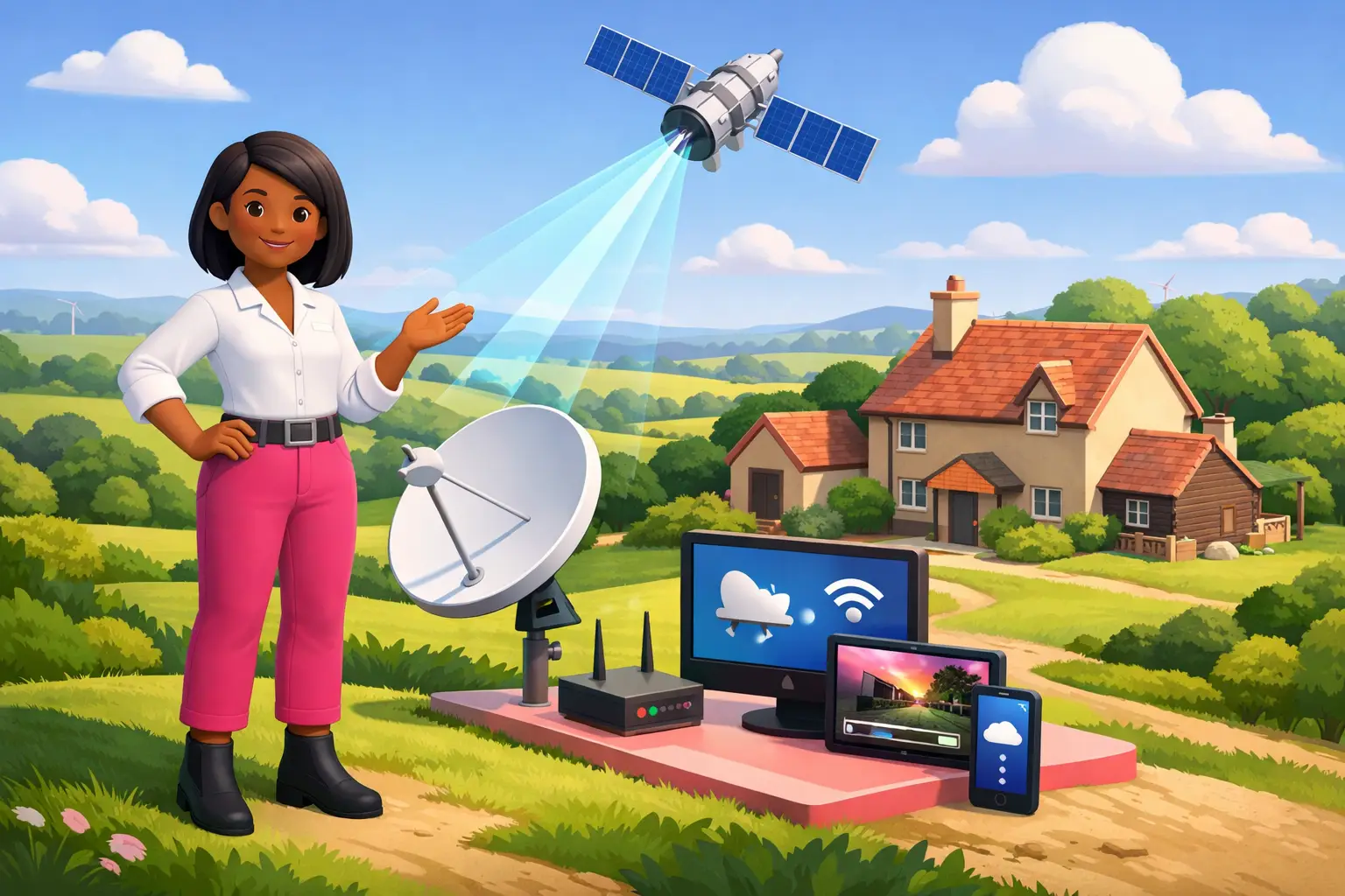 Satellite Broadband UK Explained for Rural Homes