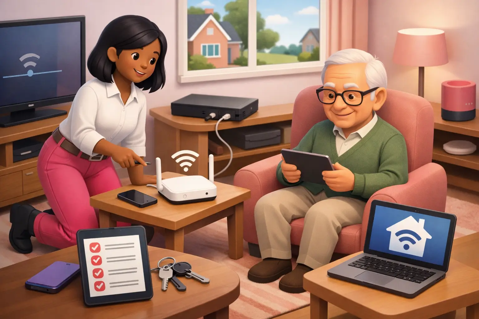 Setting Up Broadband for an Older Relative