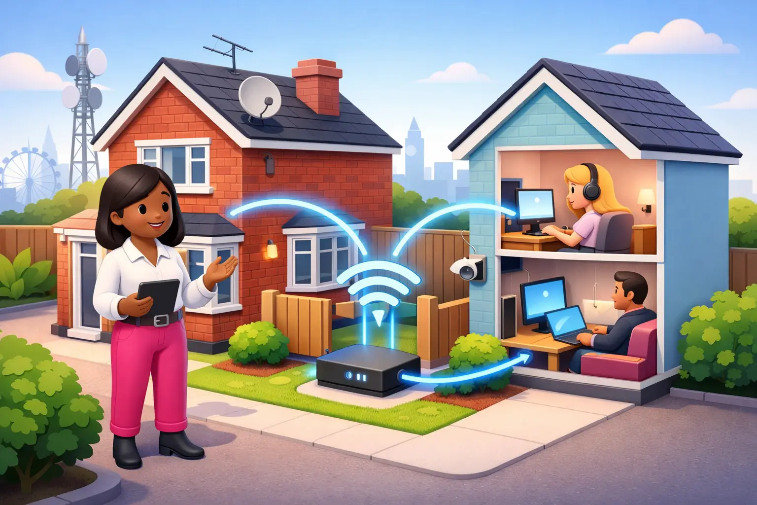 Sharing Broadband With a Neighbour