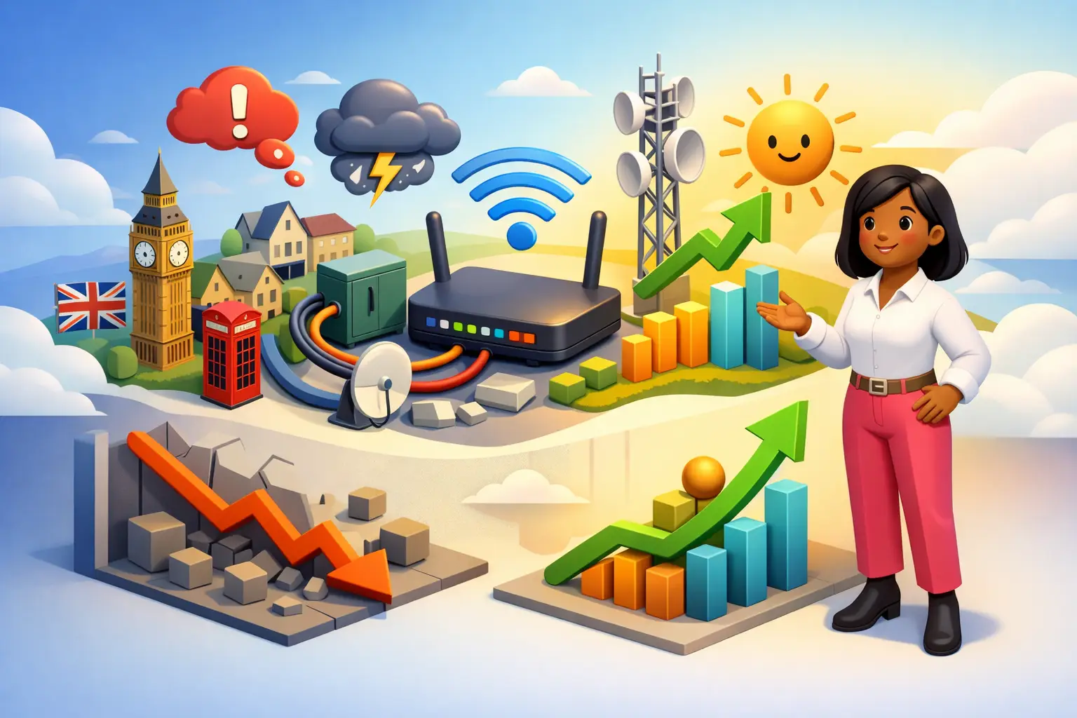 UK broadband complaint rankings from Ofcom data by provider
