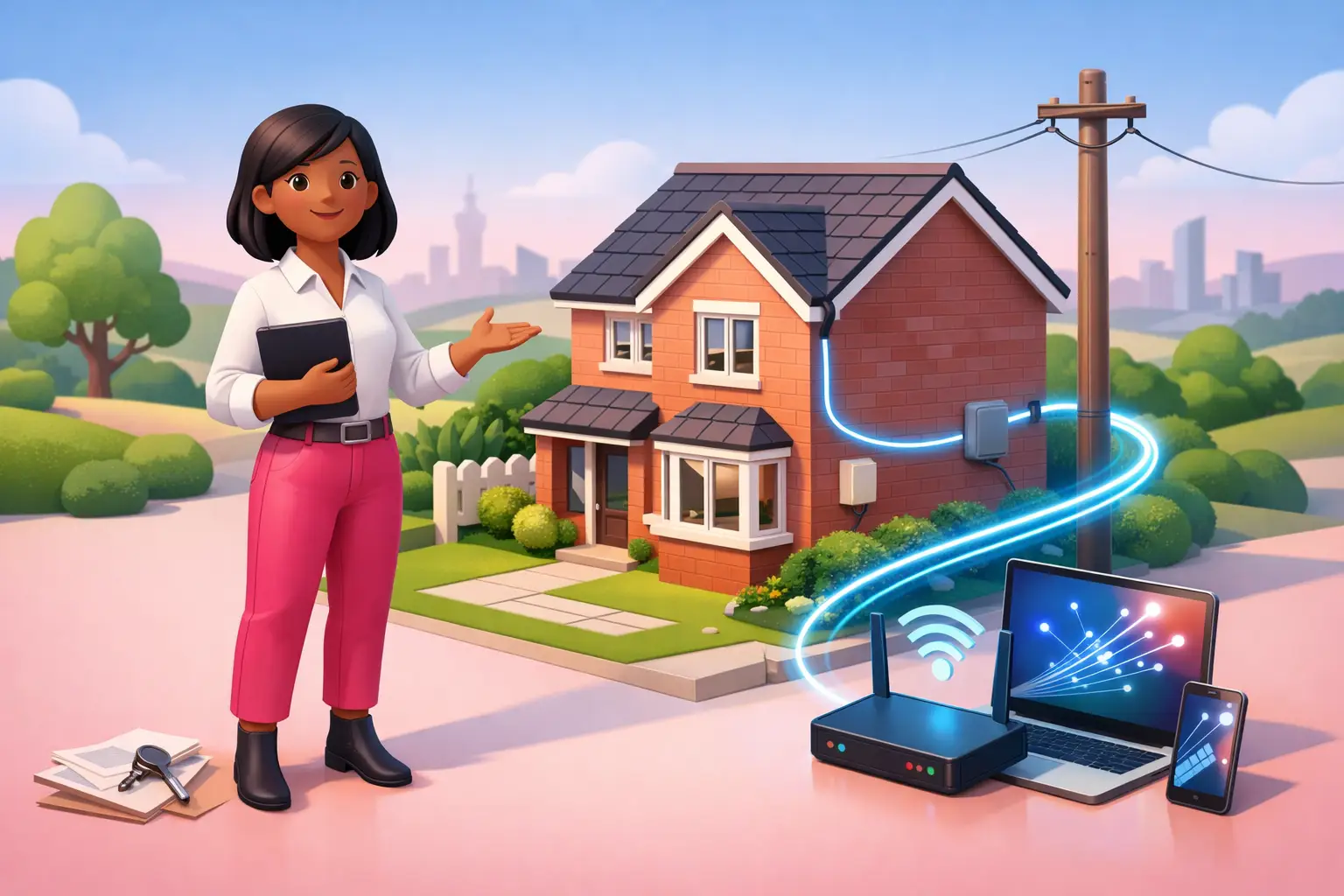 Wayleave for a Freehold House Broadband UK
