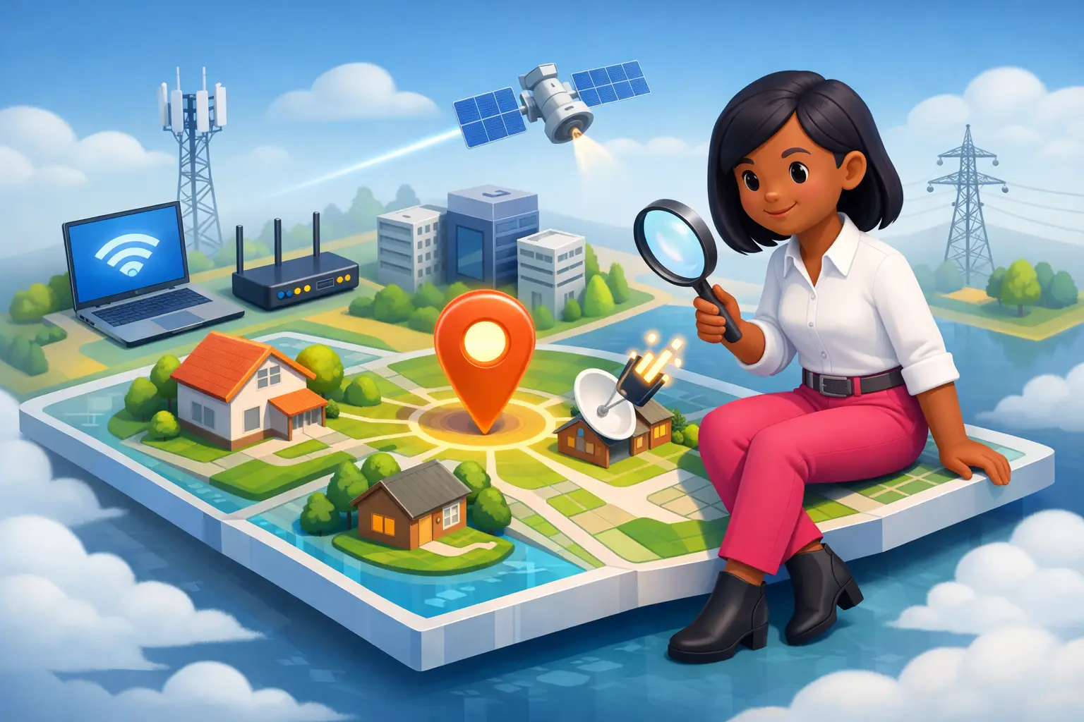 Checking which broadband services reach a specific address