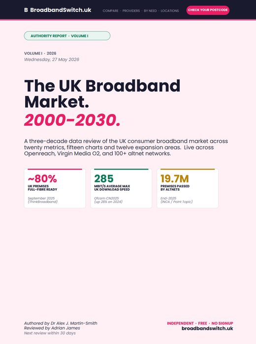 Cover of The UK Broadband Market