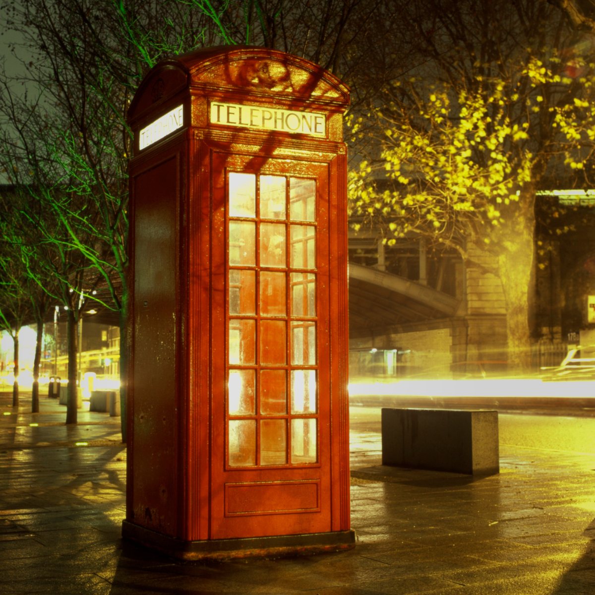 The famous glow: BT still powers adopted kiosks free of charge.